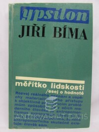 Bíma, Jiří, Měřítko lidskosti: Esej o hodnotě, 1970