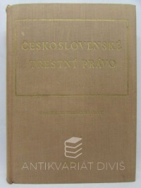 kolektiv, autorů, Československé trestní právo: svazek II. zvláštní část, 1969