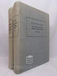 Hradecký, Emil, Rutová, Milada, Katalog orchestrálních notových materiálů, uložených v archivech Čs. rozhlasu I. (A-L) - II. (M-Ž), 1964