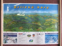 kolektiv, autorů, Nástěnná pohledová mapa Orlické Hory, 1999