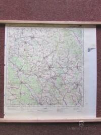 kolektiv, autorů, Nástěnná mapa Generální štáb československé lidové armády: Rychnov nad Kněžnou 1:100000, 1986