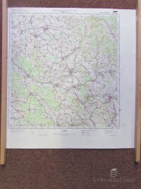 kolektiv, autorů, Nástěnná mapa Generální štáb československé lidové armády: Rychnov nad Kněžnou 1:100000, 1986