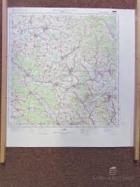 kolektiv, autorů, Nástěnná mapa Generální štáb československé lidové armády: Rychnov nad Kněžnou 1:100000, 1986