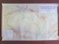 kolektiv, autorů, Nástěnná Fyzickogeografická mapa Česká republika (1:500 000), 1996