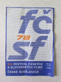 anonym, , XVI. Festival českých a slovenských filmů České Budějovice, 1978