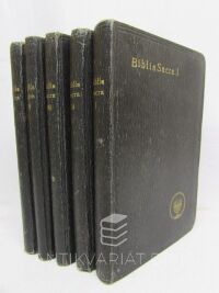kolektiv, autorů, Biblia sacra secundum vulgatam clementinam I-V, 1922