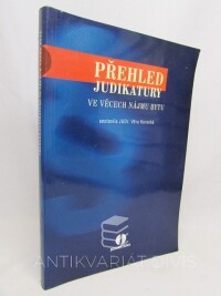 Korecká, Věra, Přehled judikatury ve věcech nájmu bytu, 2003