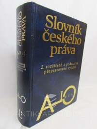 kolektiv, autorů, Madar, Zdeněk, Slovník českého práva A-O (1. díl), 1999