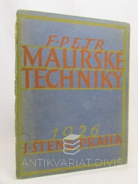 Frant, Petr, Malířské techniky, 1926