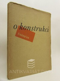 Maršo, Stanislav, O konstrukci tiskopisu, 1936