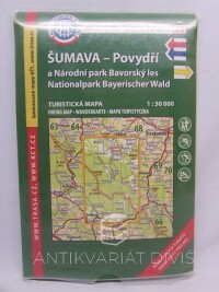 kolektiv, autorů, Šumava - Povydří a Národní park Bavorský les - turistická mapa 1:50000 - laminované mapy, 2017