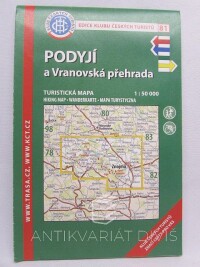 kolektiv, autorů, Podyjí a Vranovská přehrada - turistická mapa 1:50000, 2017