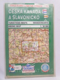kolektiv, autorů, Česká Kanada a Slavonicko - turistická mapa 1:50000, 1998