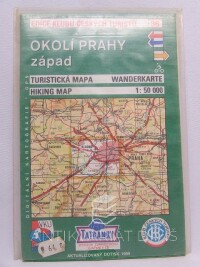 kolektiv, autorů, Okolí Prahy západ - turistická mapa 1:50000, 1999