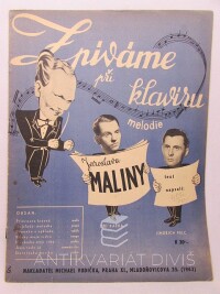 Malina, Jaroslav, Zpíváme při klavíru melodie Jaroslava Maliny, 1943