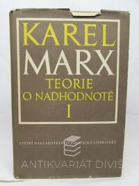 Marx, Karel, Teorie o nadhodnotě I, II, III, 1968
