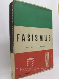 Kapras, Jan, Fašismus: Sbírka spisů politických, hospodářských a sociálních, 1939
